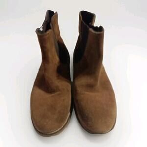 Crevo Denham Chelsea Boots Men's 8 M Chestnut Brown Suede Ankle Slip On Casual